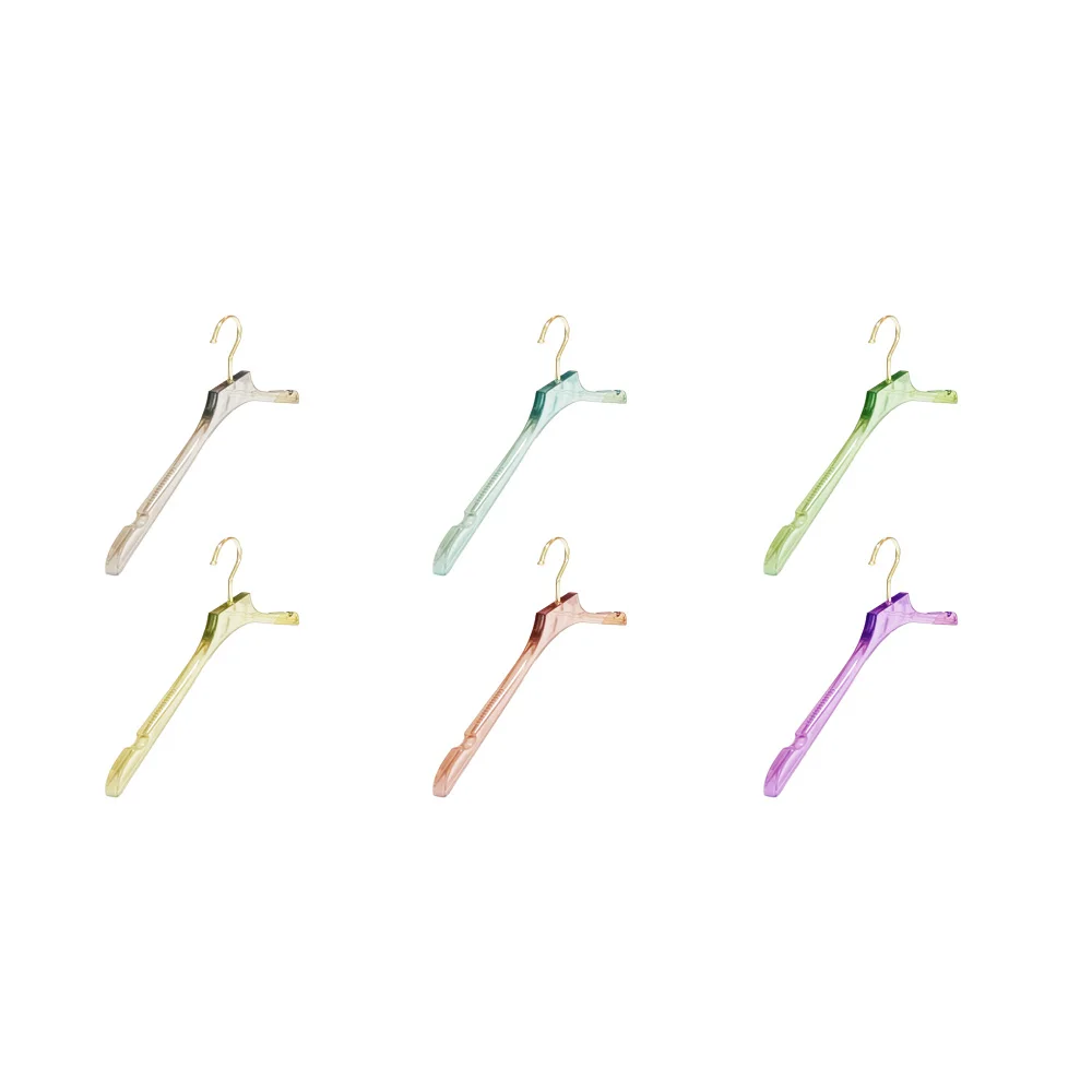 Оптовая продажа, мужские плоские прозрачные акриловые вешалки из ПММА, вешалки-органайзеры для брюк, пальто, костюмов