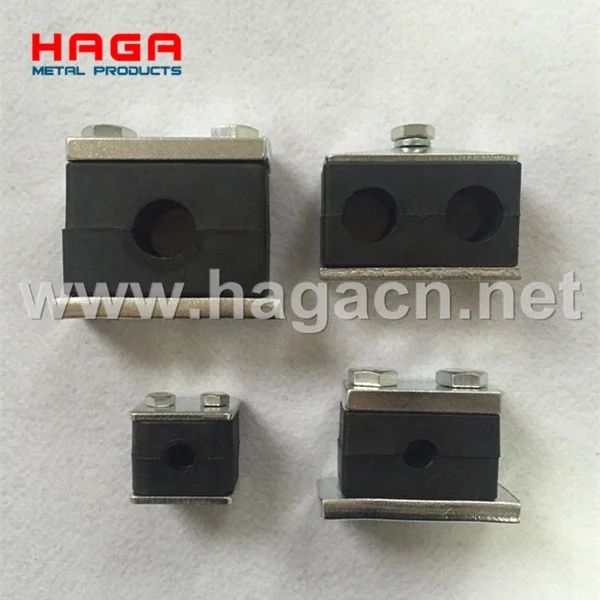 DIN 3015 Plastic Universal Light Duty PA Body Hydraulic Hose Clamp Hydraulic Pipe Clamp