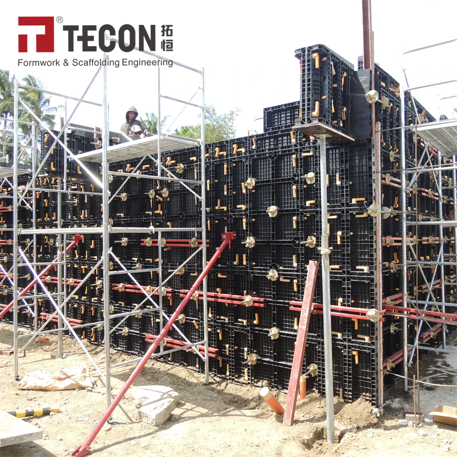 TECON Plastic Formwork With Reusable ABS Material Panel For Construction