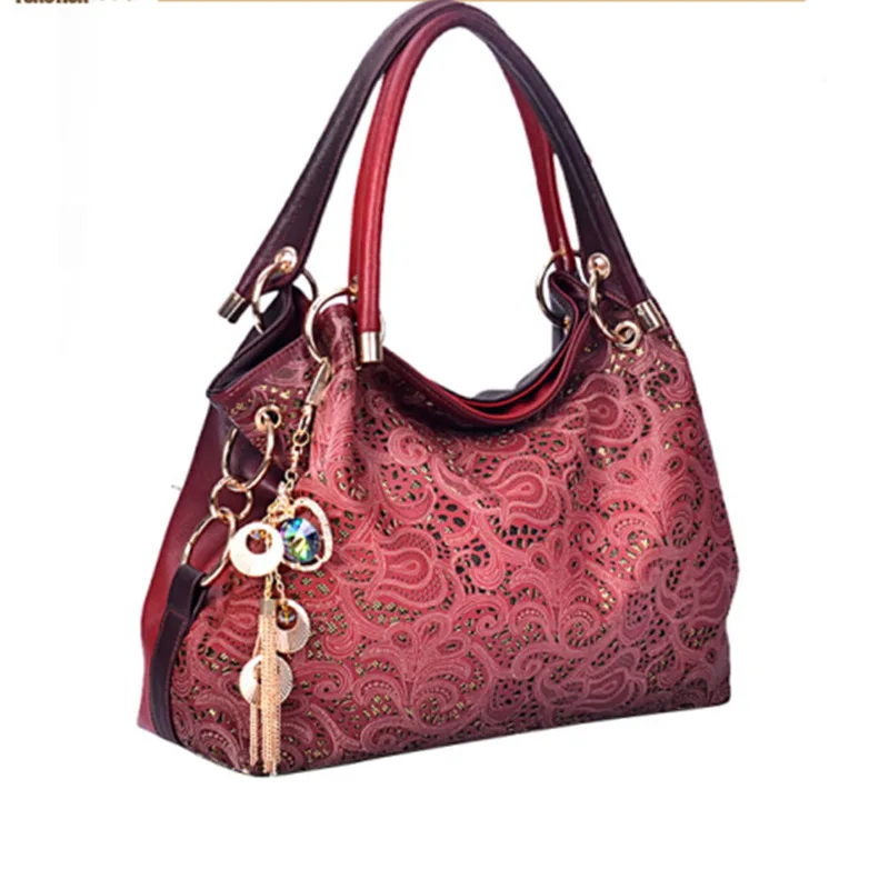 Wholesale Factory Womens Shoulder Bag Casual Signature Printing Pu Leather lady shoulder bags
