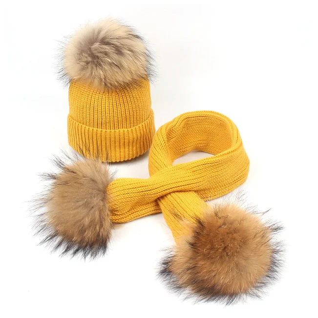15cm pompom raccoon fur real raccoon fur for Beanie hats snap fluffy raccoon fur pompom with snap