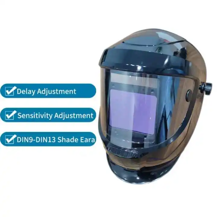 Custom large view size 4 sensors best quality iron man face eye protection auto darkening helmet