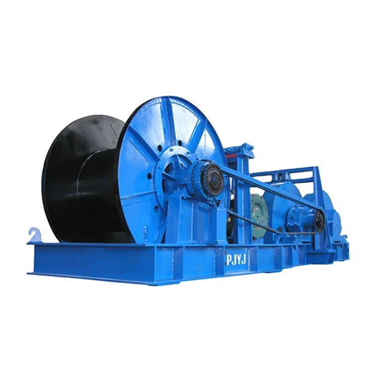 Friction Traction Winch With Large Rope Capacity