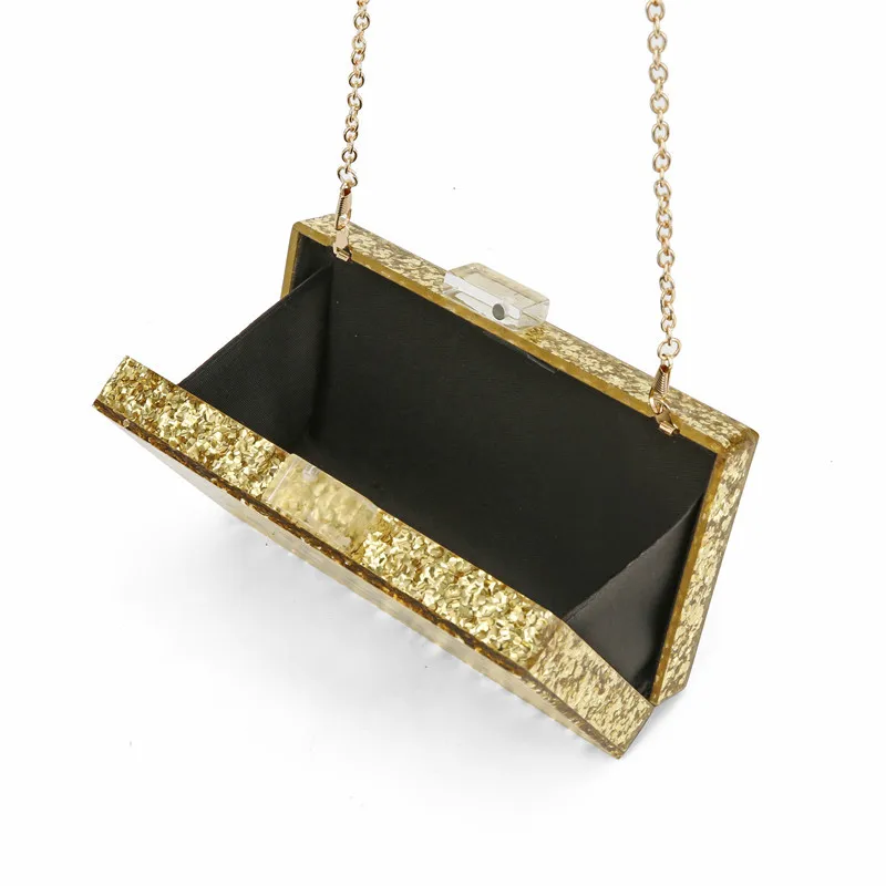 Ladies New Evil Eye Acrylic Portable Dinner Bag Shiny Single Shoulder Diagonal Bag Wedding Dinner Clutch