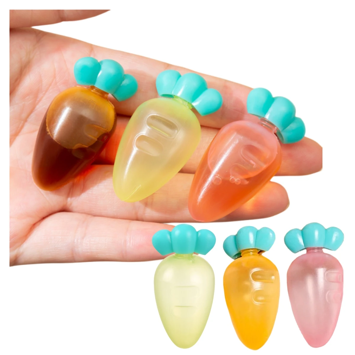 3PCS/SET Square Portable Children Dressing Ketchup Bottle Container Plastic Bento Mini Salad Sauce Bottle