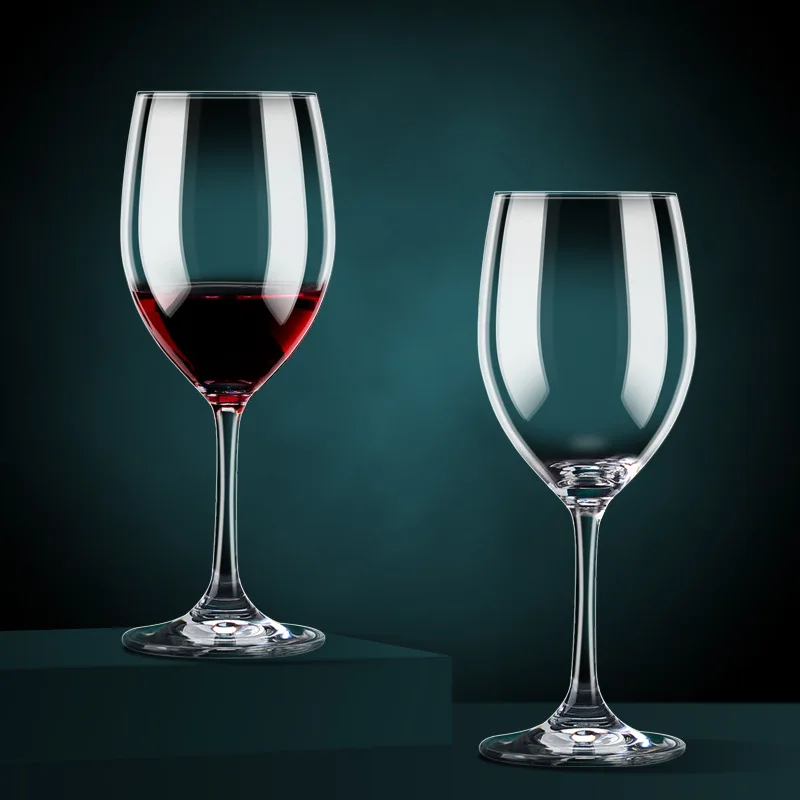 Wholesale 12oz Crystal Clear Red Wine Champagne Glasses Stemmed Wine Glasses Goblet For Restaurant Hotel Bar Party