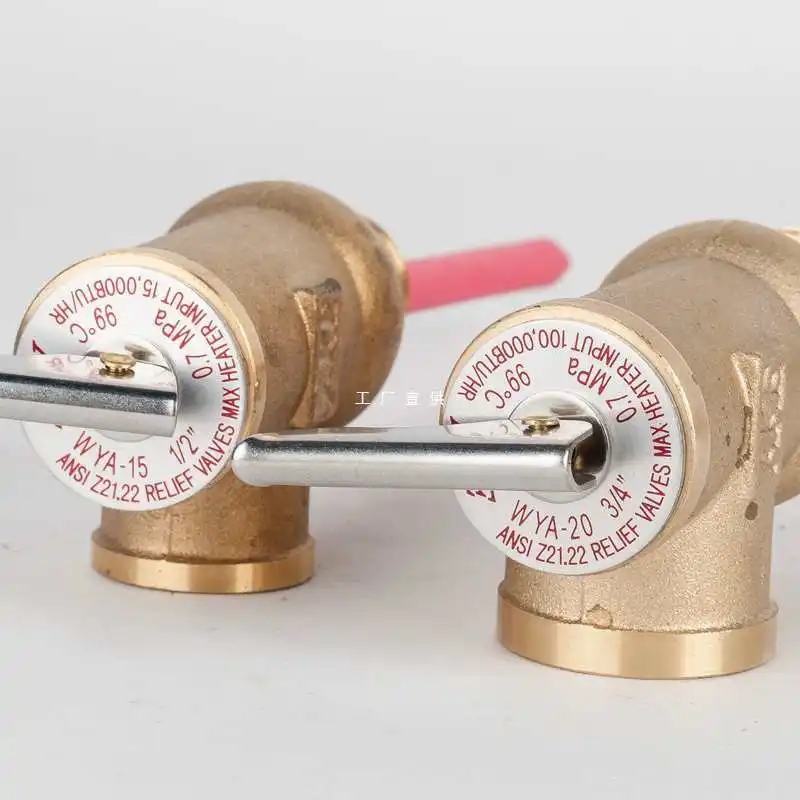 TP valve temperature pressure relief 150psi brass valve high quality tp solar valves for solar water heater