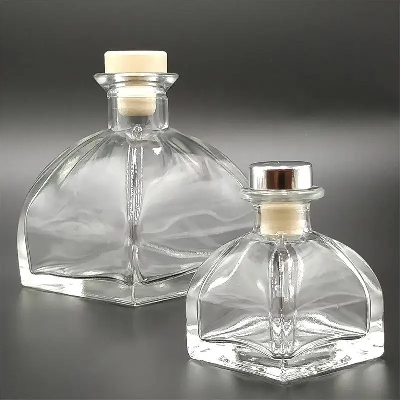 Customized 50ml 100ml 150ml Glass Perfume Bottle Clear Perfume Diffuser Bottle Screw Caps