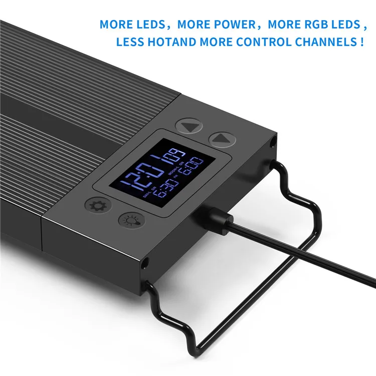  Smart Aquarium Clip Light 30-120CM Super Thin Fish Tank Planted Lamp LED EU Energy