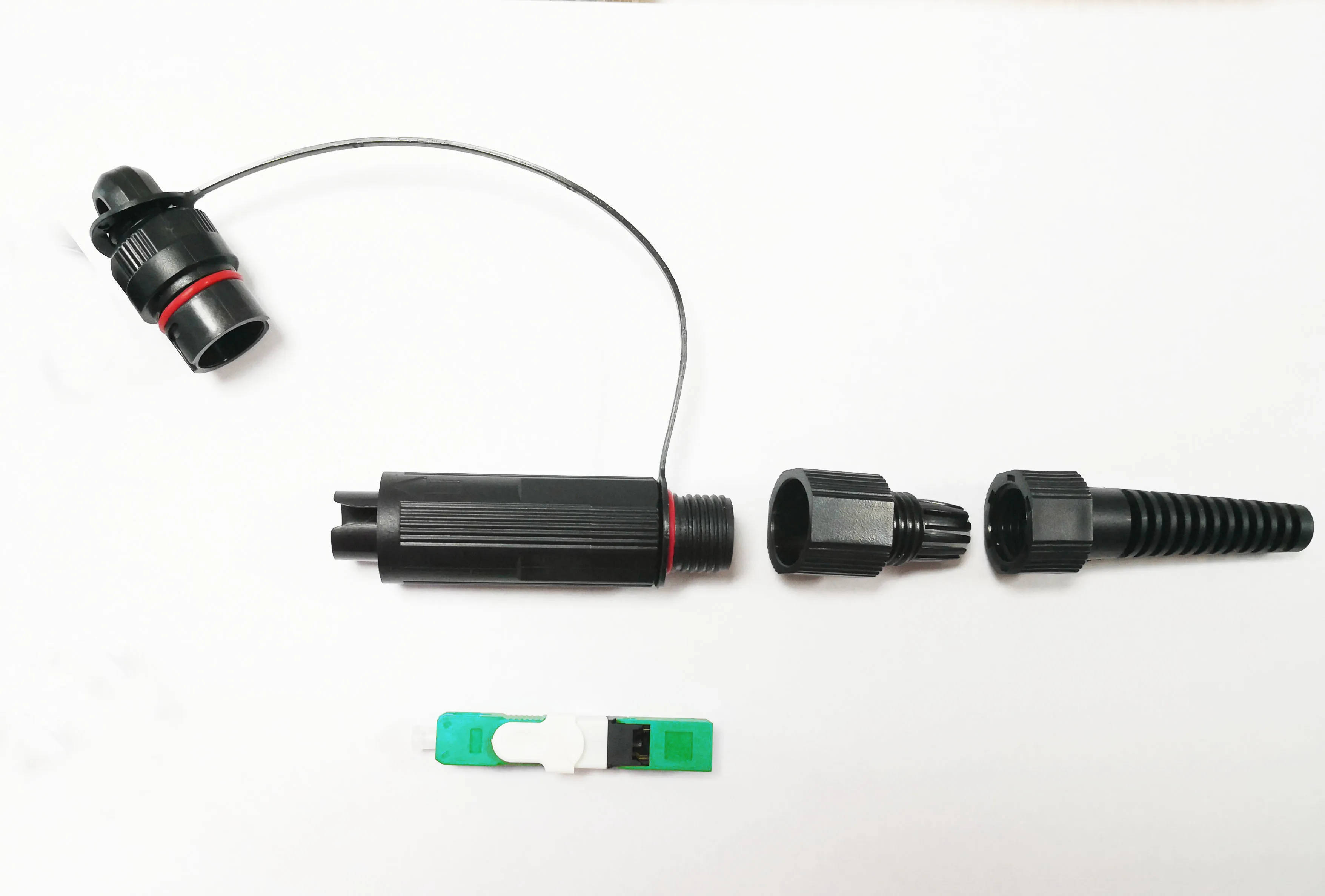 Outdoor Waterproof Telefonica V1VO Mini SC Fast Connector Compatible Hua wei or Coring OptiTap BBU RRU FTTX Solutions ESC250D