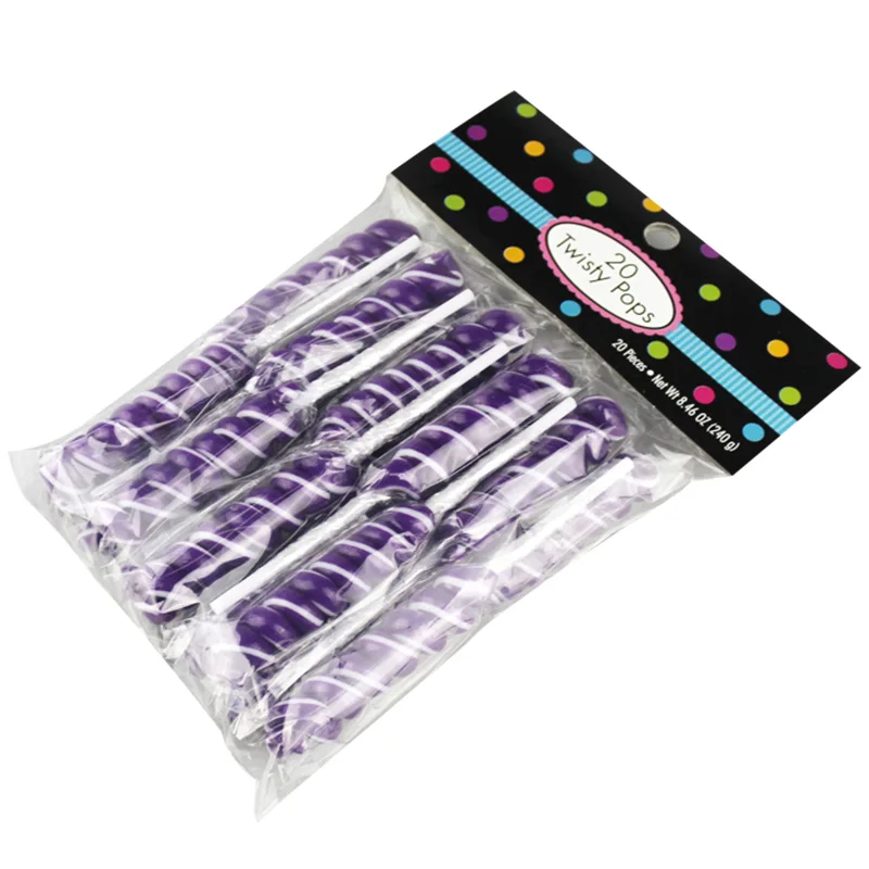 Manufacturer Direct Sale 12G Colorful Twisted Lollipop In Bags Wtih Competitive Price