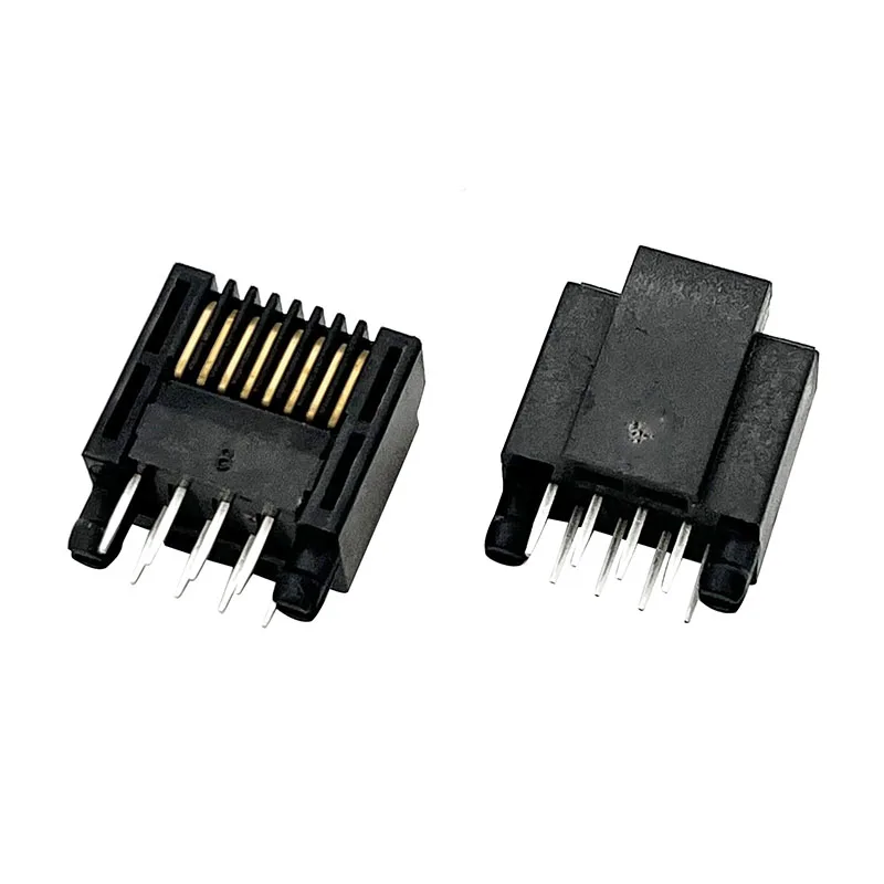 Short body PCB RJ45 plug Male L=11mm for VFD Inverter PCB board DIP RJ45 Connector 8P8C Male