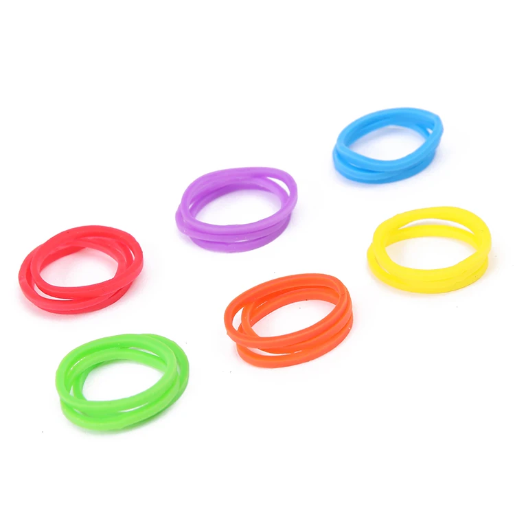 Soft Mini Assorted Colors Elastic Rubber Bands for Kid Hair Braids