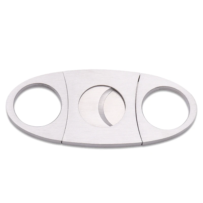 Custom Logo Double Blade Guillotine Cigar Cutter For Cigar Accessories