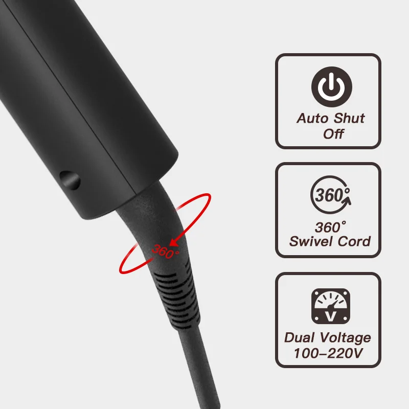 Hot Selling Adjustable Temperature Hair Styling Tools Long Barrel Hair Curling Irons LED Display Hair Curler