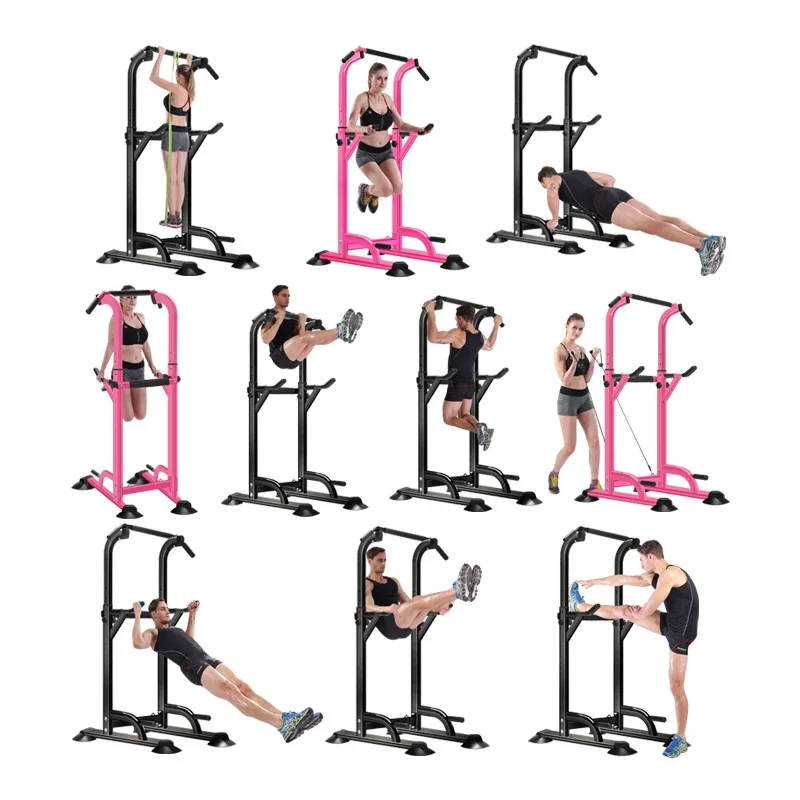 CHENGMO SPORTS Home Gym Fitness Equipment Multi Functional Pull Up Power Tower Station Factory Direct Chin Up Station Dip Stand