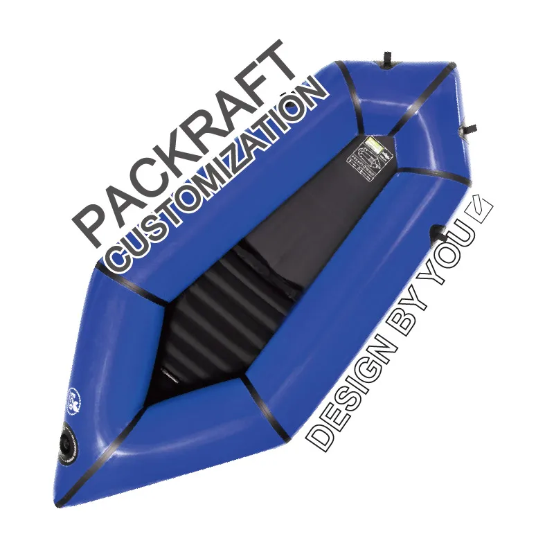 Build up a kayak that is with your own design logo to enjoy packraft on the lake