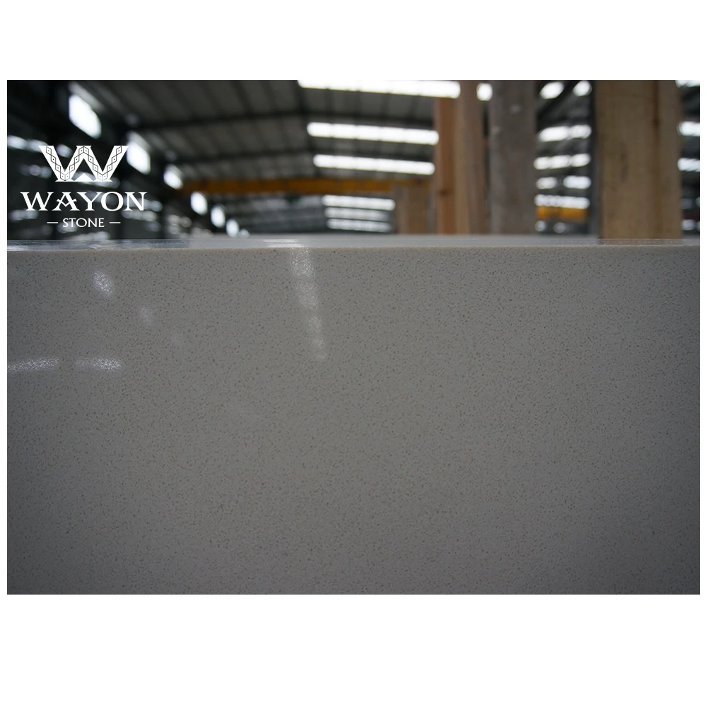 Good design marble look/single color quartz stone slab for benchtop/countertop/vanity/table top