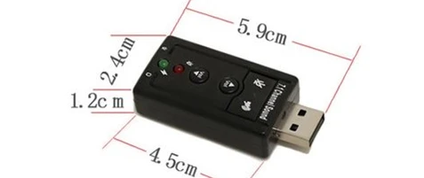 Внешняя звуковая карта USB 7 1 для