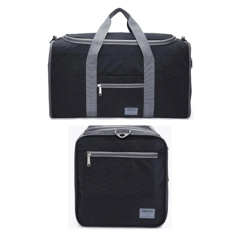Expandable Travel Folding Bag Gym Women Tote Carry on Luggage Sport Duffle Weekender Overnight Bags