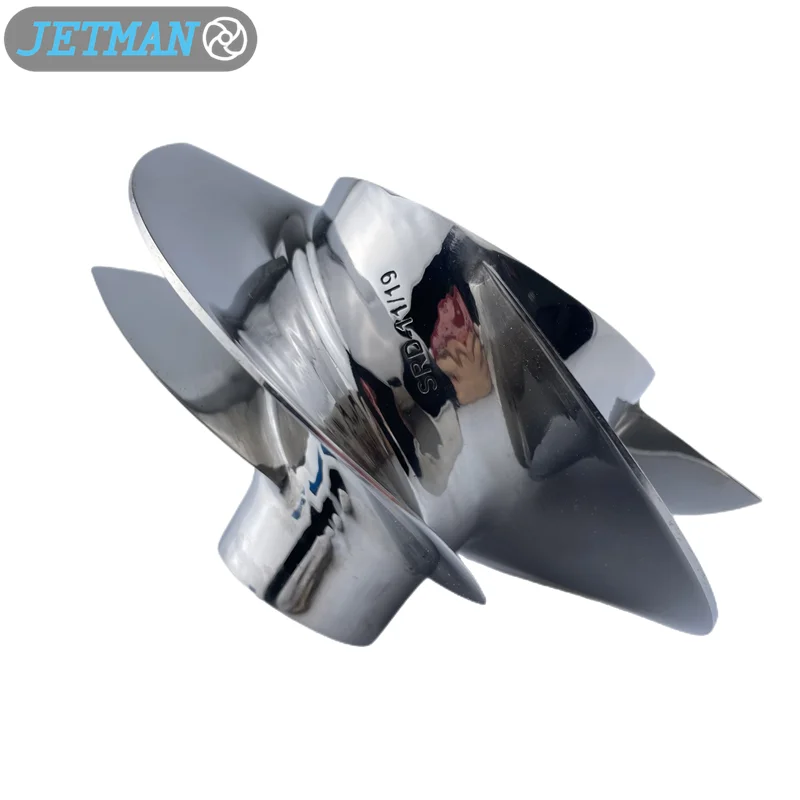 Jet Ski Impeller SRB-11/19 155.5MM  Polished Stainless Steel PWC Impeller Fot for Sea-Doo GTX 155/GTX S 155 (2010-2017)