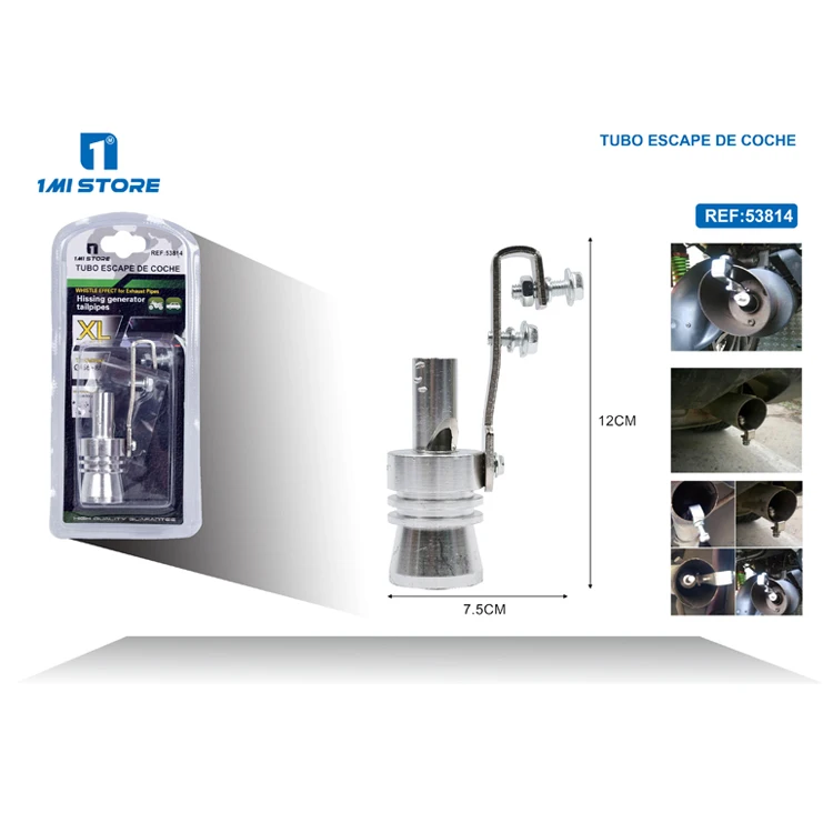 Universal Aluminum Exhaust Pipe Turbo Whistle Car Muffler Simulator Turbo Sound Whistle S M L XL Size