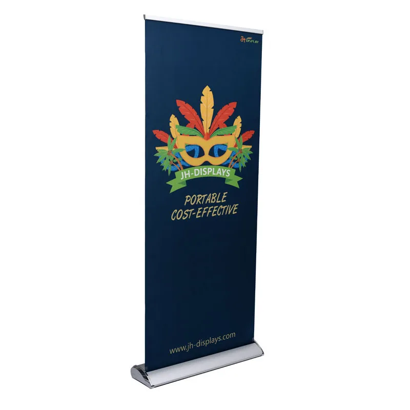 Luxury Wide base roll up banner stand 80 200 100 200 120 200cm