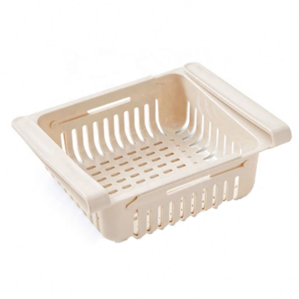 Kitchen Organizer Supplies Kitchen Refrigerator Storage Rack Fridge Freezer Shelf Holder Pull-out Drawer Home Space Saver