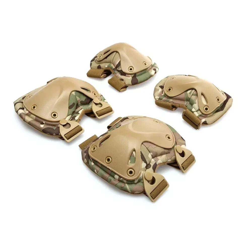 Outdoor Safety Protection Tactical Knee & Elbow Pads Camouflage Combat Knee Pads Elbow Protective Pad
