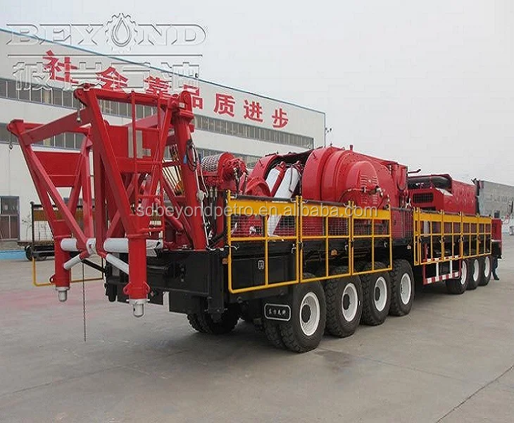 Oilfield Xj150 Xj250 Xj350 Xj450 Xj550 Xj650 Oil Well Truck mounted drilling rig &Workover Rig for oil drilling