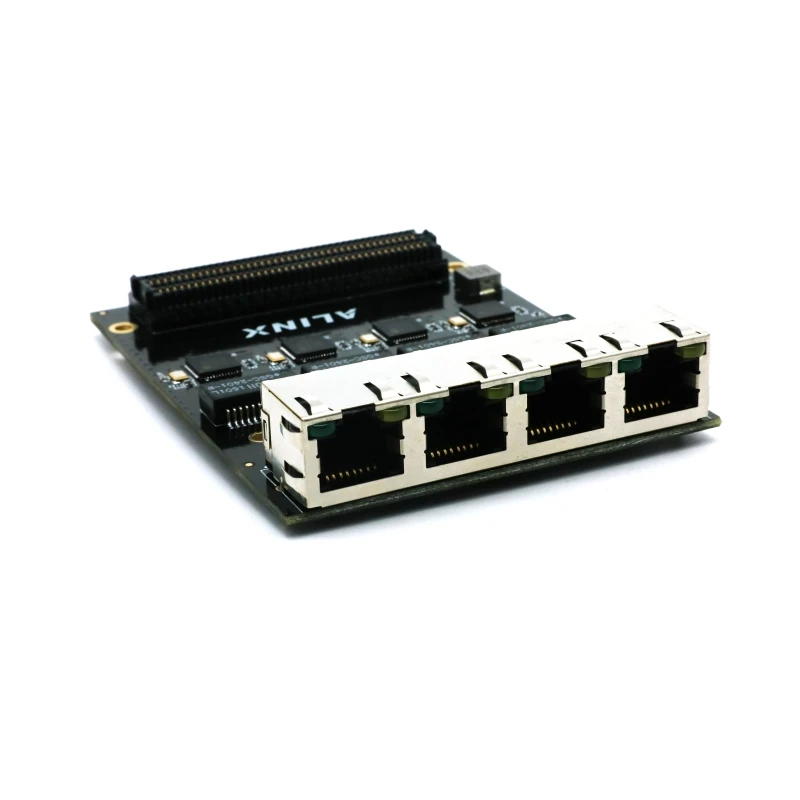 Пользовательская печатная плата xvideo pcba FL9031: 4 1000 м Ethernet FMC дочерняя карта для FPGA Board KSZ9031 осветительная