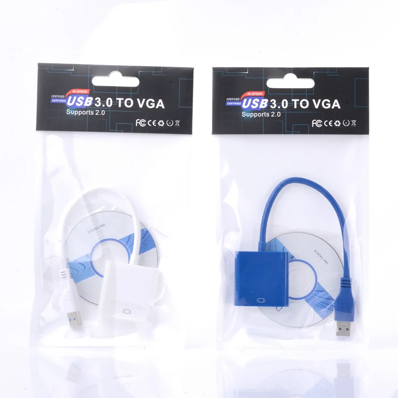 USB 3.0 to VGA Multi-display Adapter Converter Display Adapter Cable with Driver External Video Graphic Card for Windows 7/8