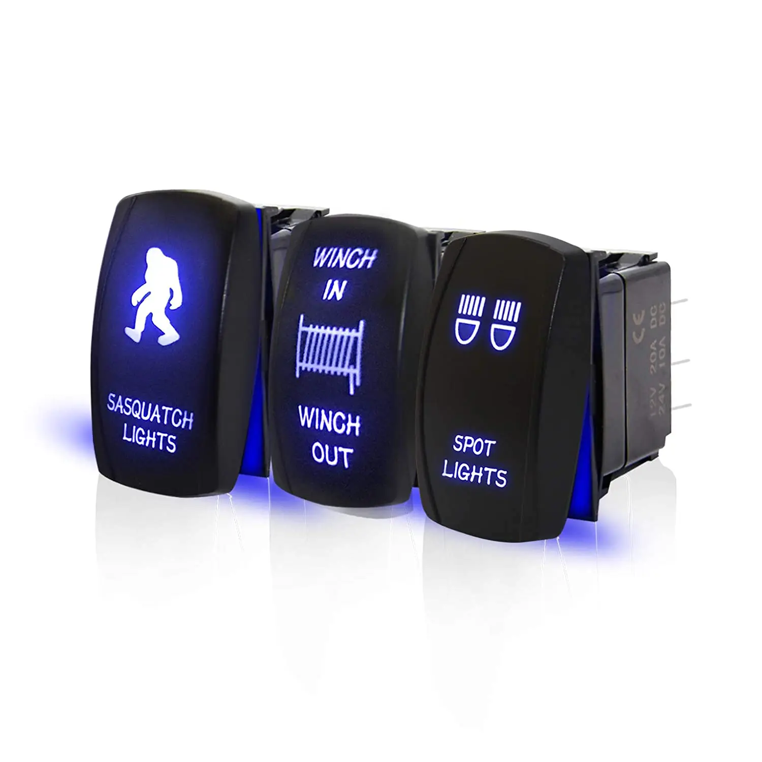 Marine Carling Switch Boat 12 V RV LED Rocker Switch Panel with SPST/DPST/ Boat Electronics/ATV/UTV Parts & Accessories