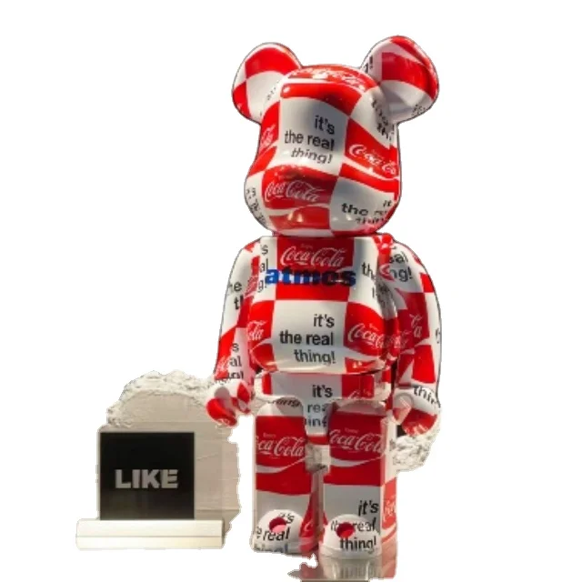 Cartoon Resin Statue Bear Brick Collectibles Decor Toys Bearbrick Case Sculpture Statue Resin Cartoon Statue