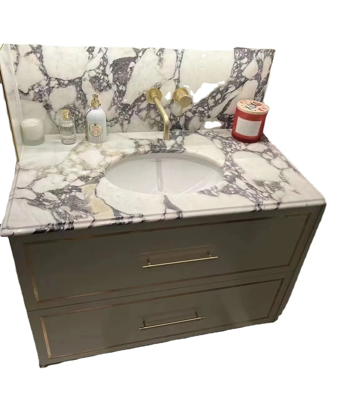 Italian calacatta viola marble arabescato custom stone table tops countertops vanity tops