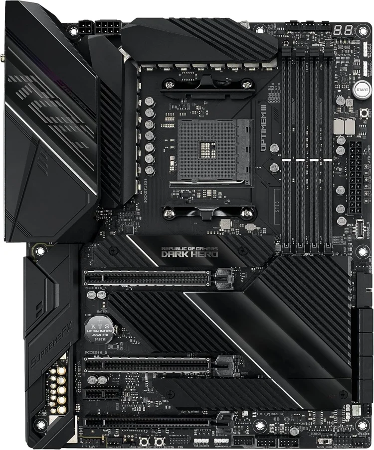 Mrosshair VIII Dark AMD X570 разъем AM4 ATX DDR4-SDRAM 128 ГБ PCI Express материнская плата