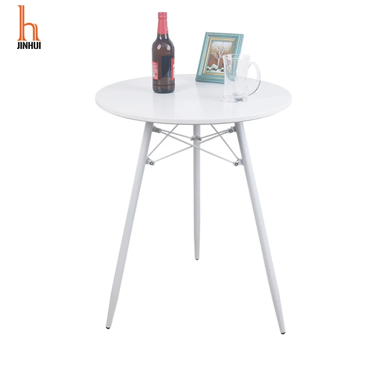 Modern Design Dinning Table Low Price Restaurants MDF Wood Tables with metal legs