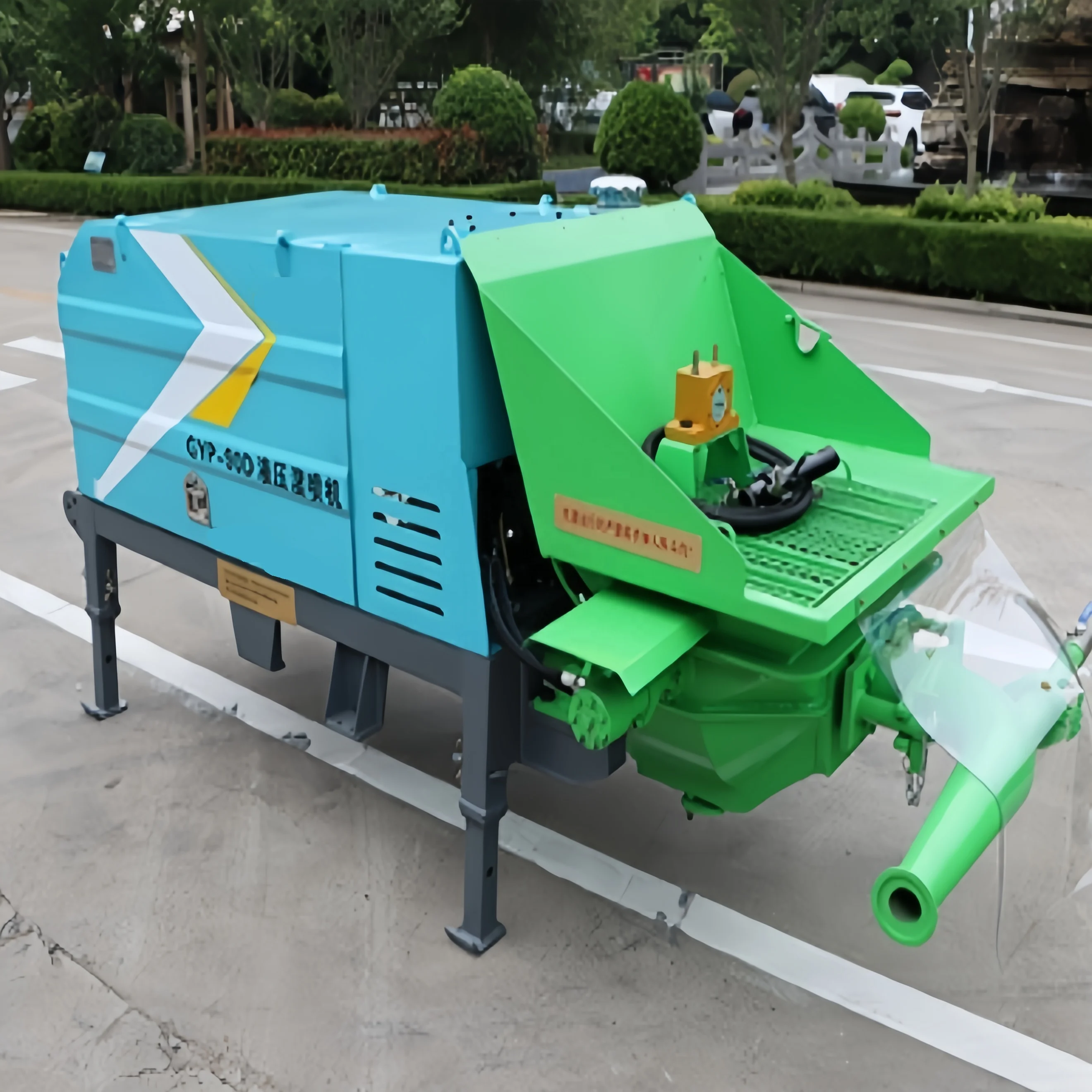 Factory Price Portable 3- 9 m3 per hour Wet-Mix Concrete Sprayer Spray Machine for Slope Protection