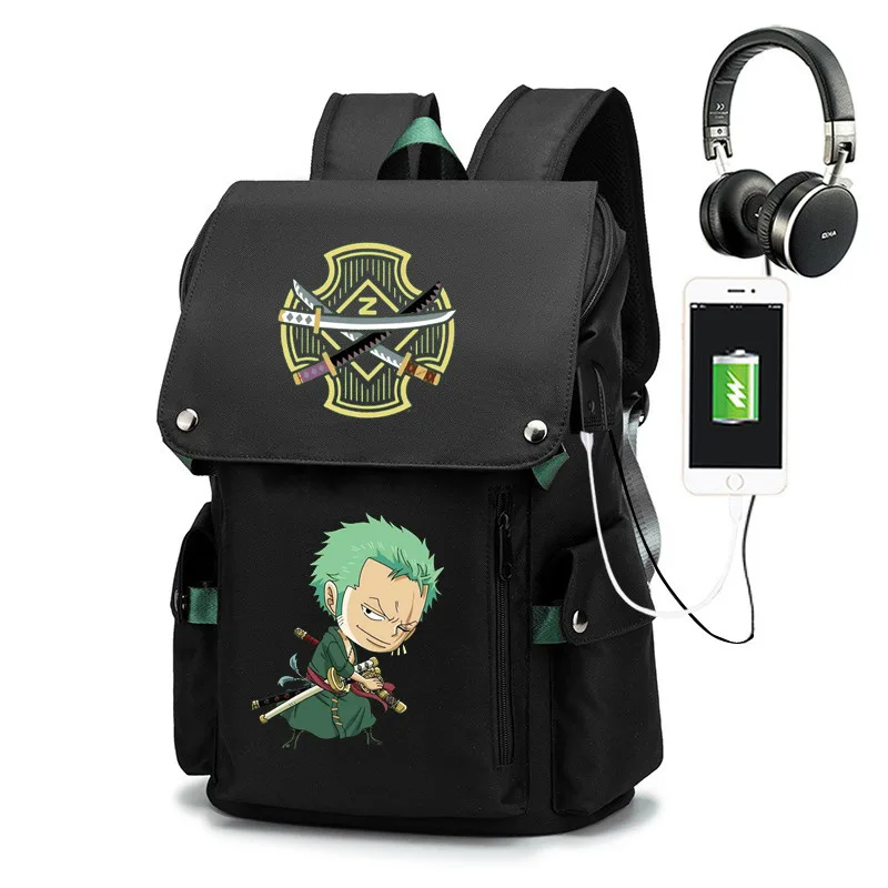 Japan Anime Cartoon Kids Children Students Piece Lufy Schoolbags Backpacks