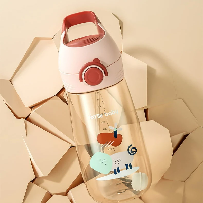 Sippy cup water cup learn to drink baby and child duck mouth drink bottle PPSU is resistant to dropping bottles