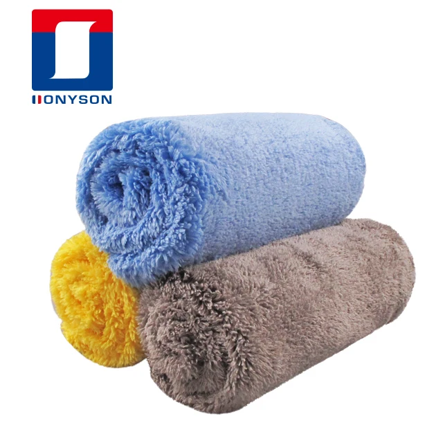 Korean Crazy Microfiber Car Buffing Towel 450GSM Plush Coral Polishing Cloth Super Cleaning Detailing Towels
