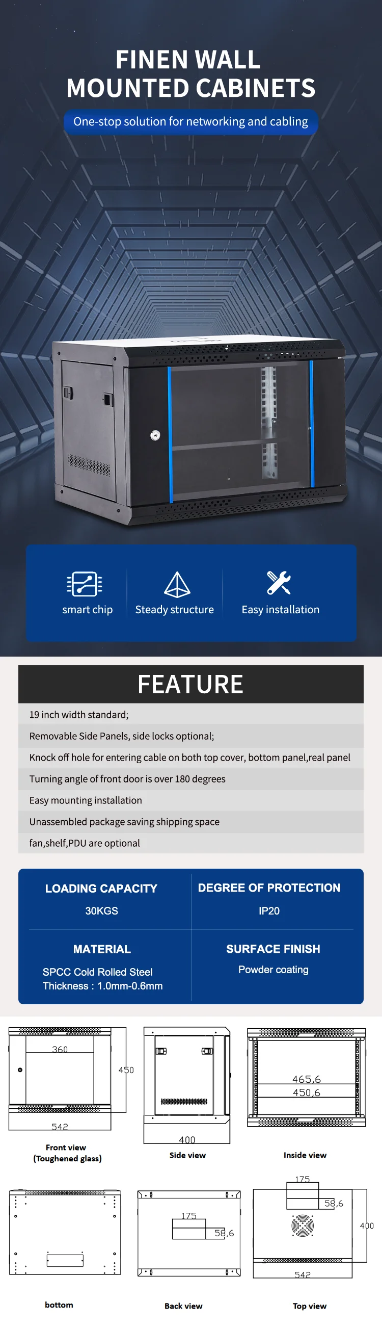 1  network 4u data cabinet