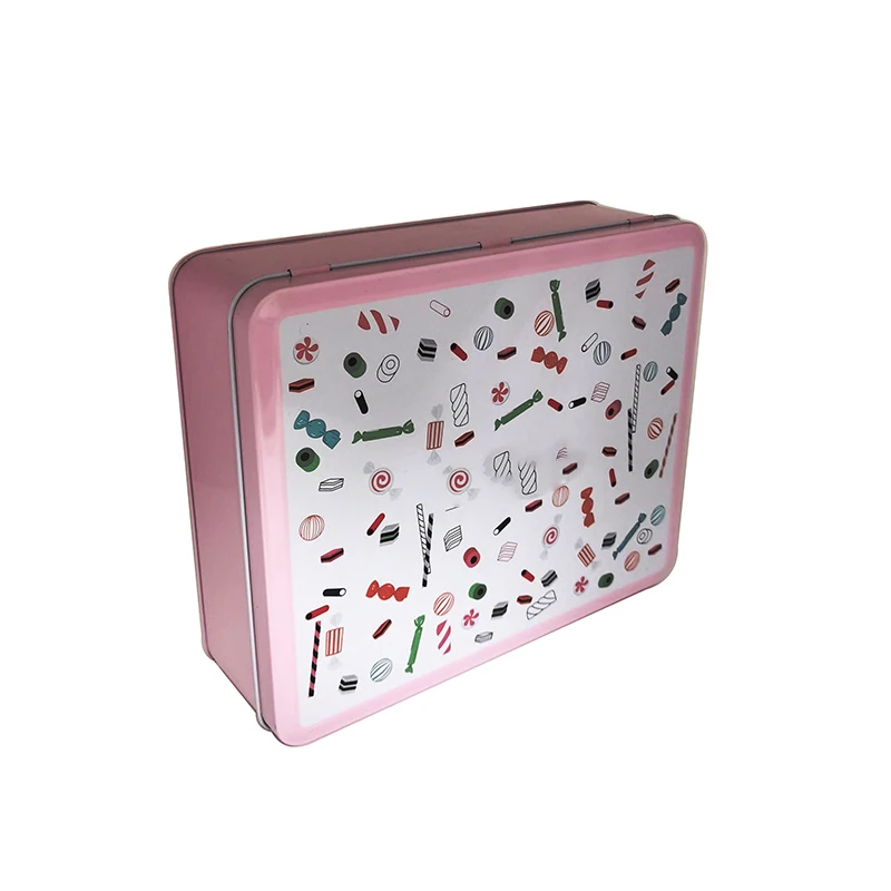 Большая прямоугольная квадратная декоративная металлическая коробка жестяной контейнер с черной пеной EVA для подарочной упаковки