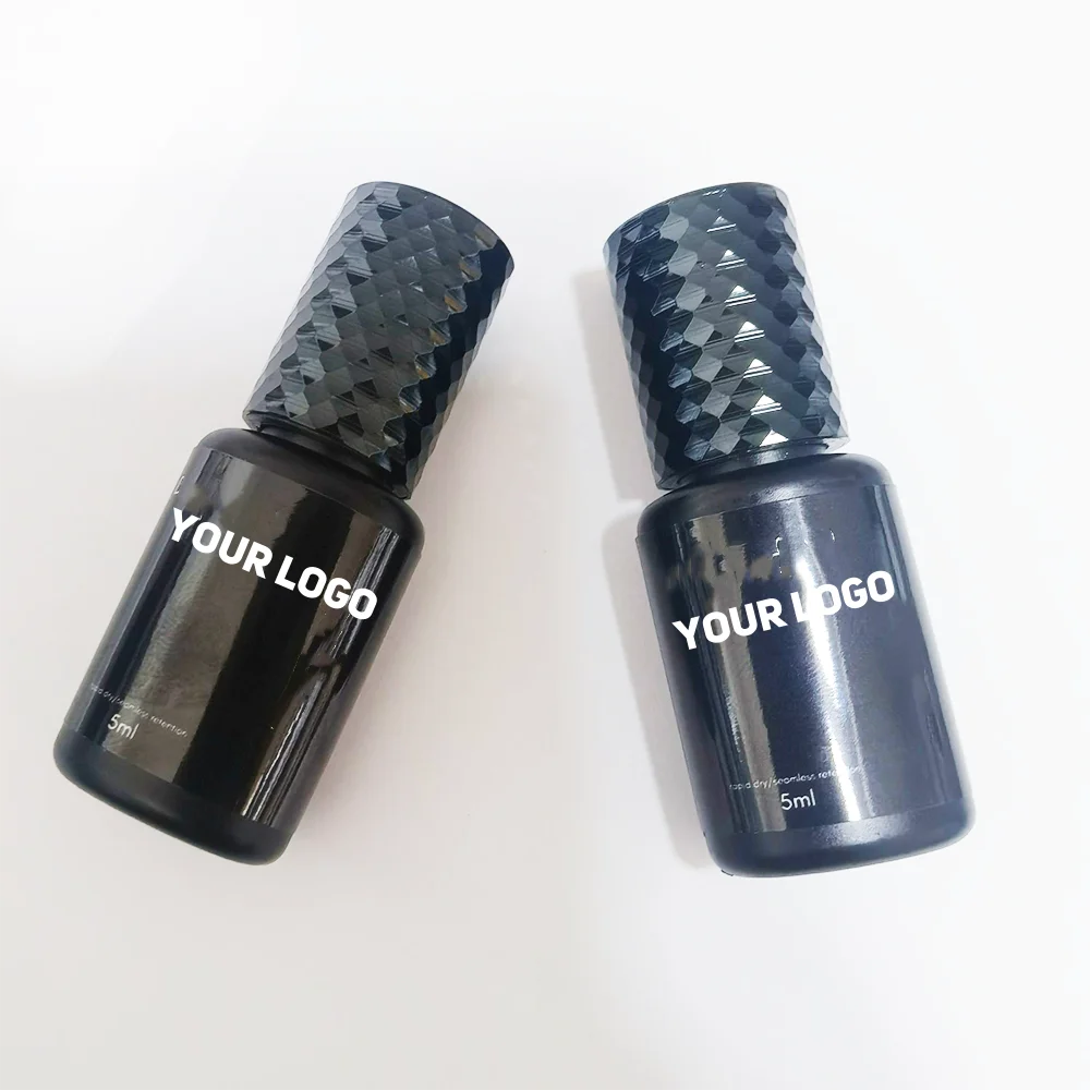Private label Waterproof Eyelash Extension Glue Long Lasting Black Clear Korea Eyelash Glue UV Lash Glue for Lash Extension