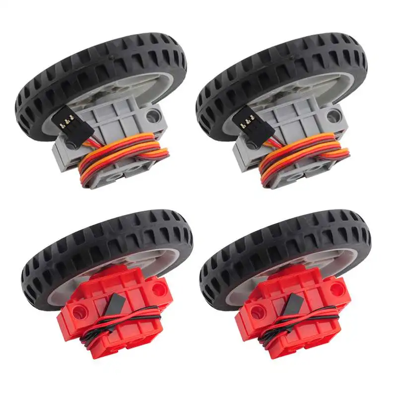 Geekservo программируемый сервопривод поперечный штифт для электрических строительных блоков колесный двигатель CW CCW 3P провод микро: бит DIY RC Smart Car