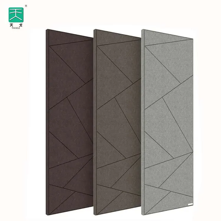 TianGe Theater 50Mm Fiberglass Treatment soundproof Sound Insulating Hanger Fabric Covered Pet Acoustic Wall Panel for hotel