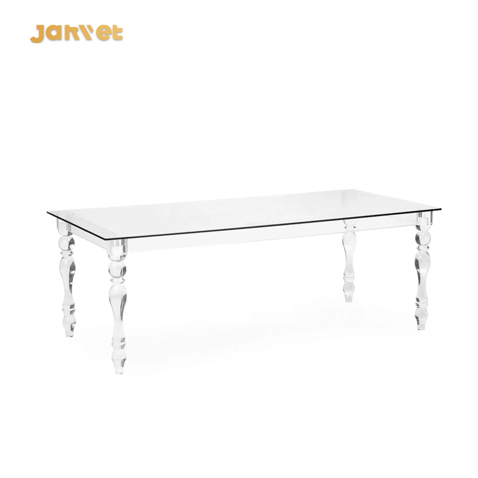 Wholesale Rectangle Event Party Transparent Wedding Clear Acrylic Table