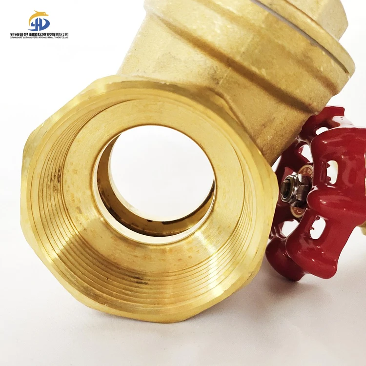 2 Inch Manual Water Valve Female Thread Long Body Non-rising Stem Copper/Brass Gate Valve