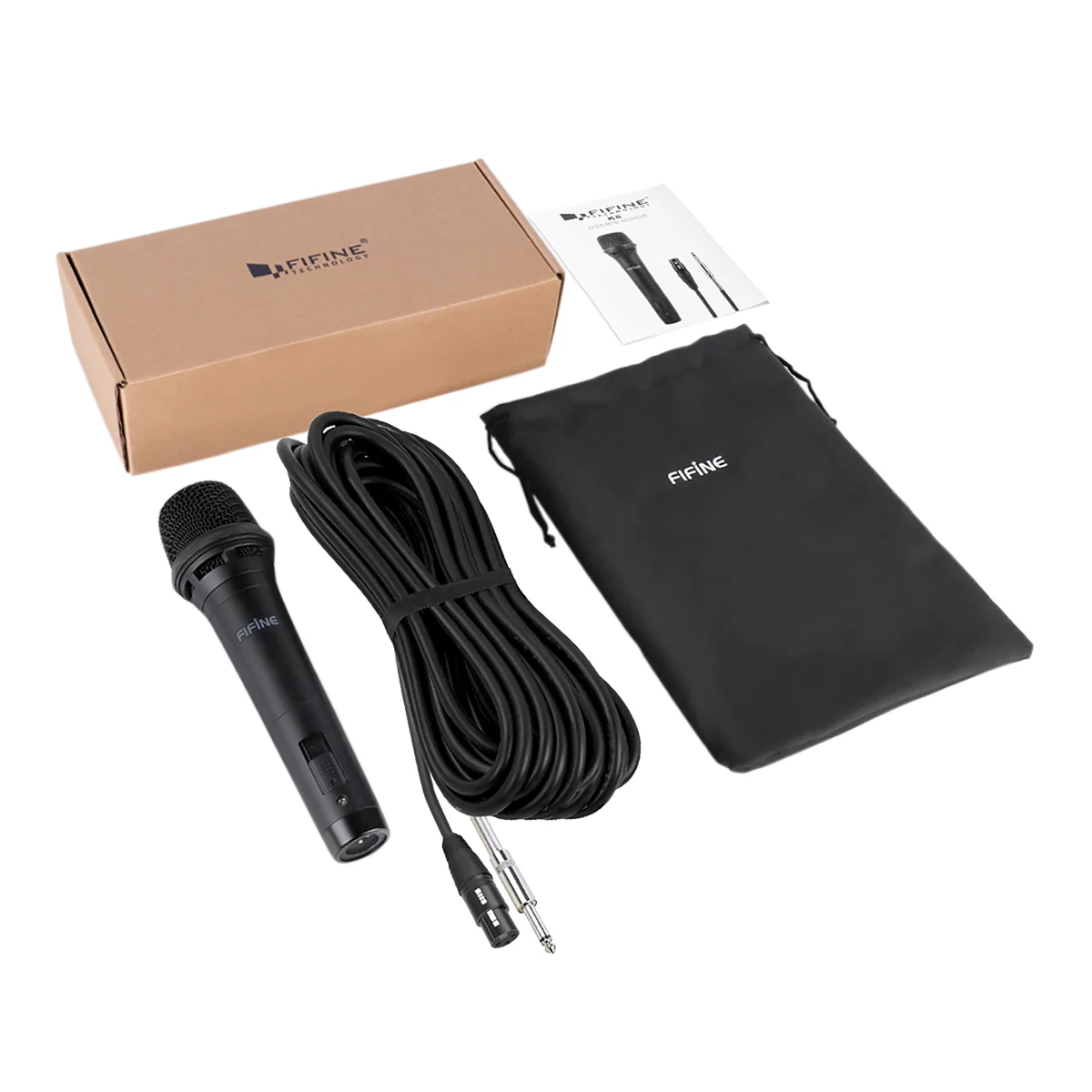 Fifine K8 Лучшая Продажа Динамический студийный профессиональный микрофон Караоке ручной Поющий для усилителя динамика