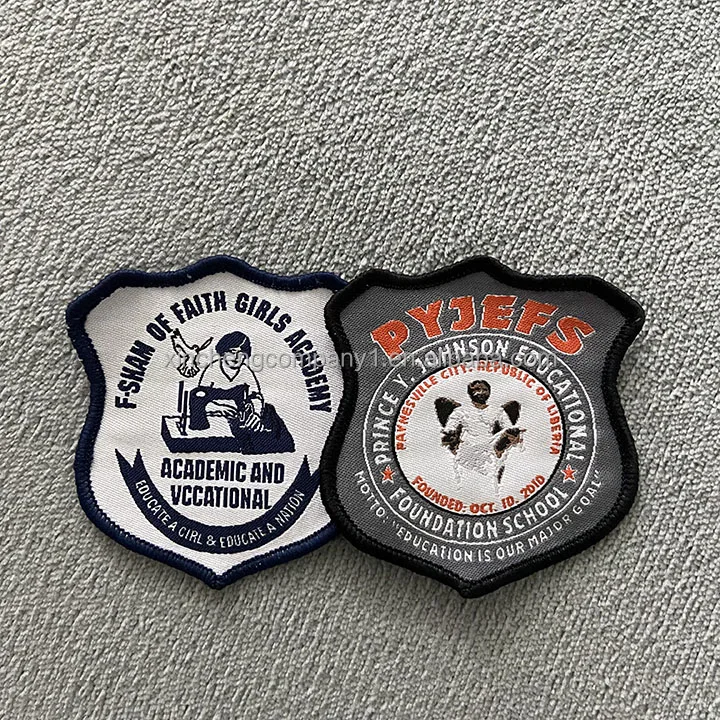 Factory Wholesale Custom Embroidered Badges Iron On Jean Jacket Patches